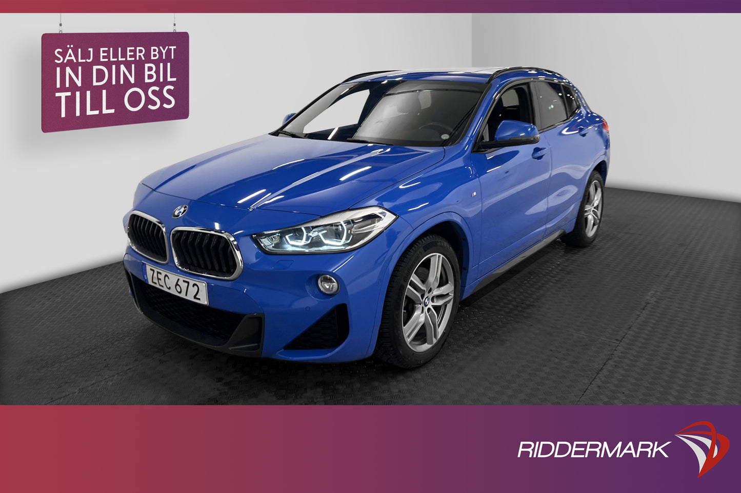 BMW X2 xDrive20d 190hk M-Sport Pano Skinn Kamera HiFi Drag