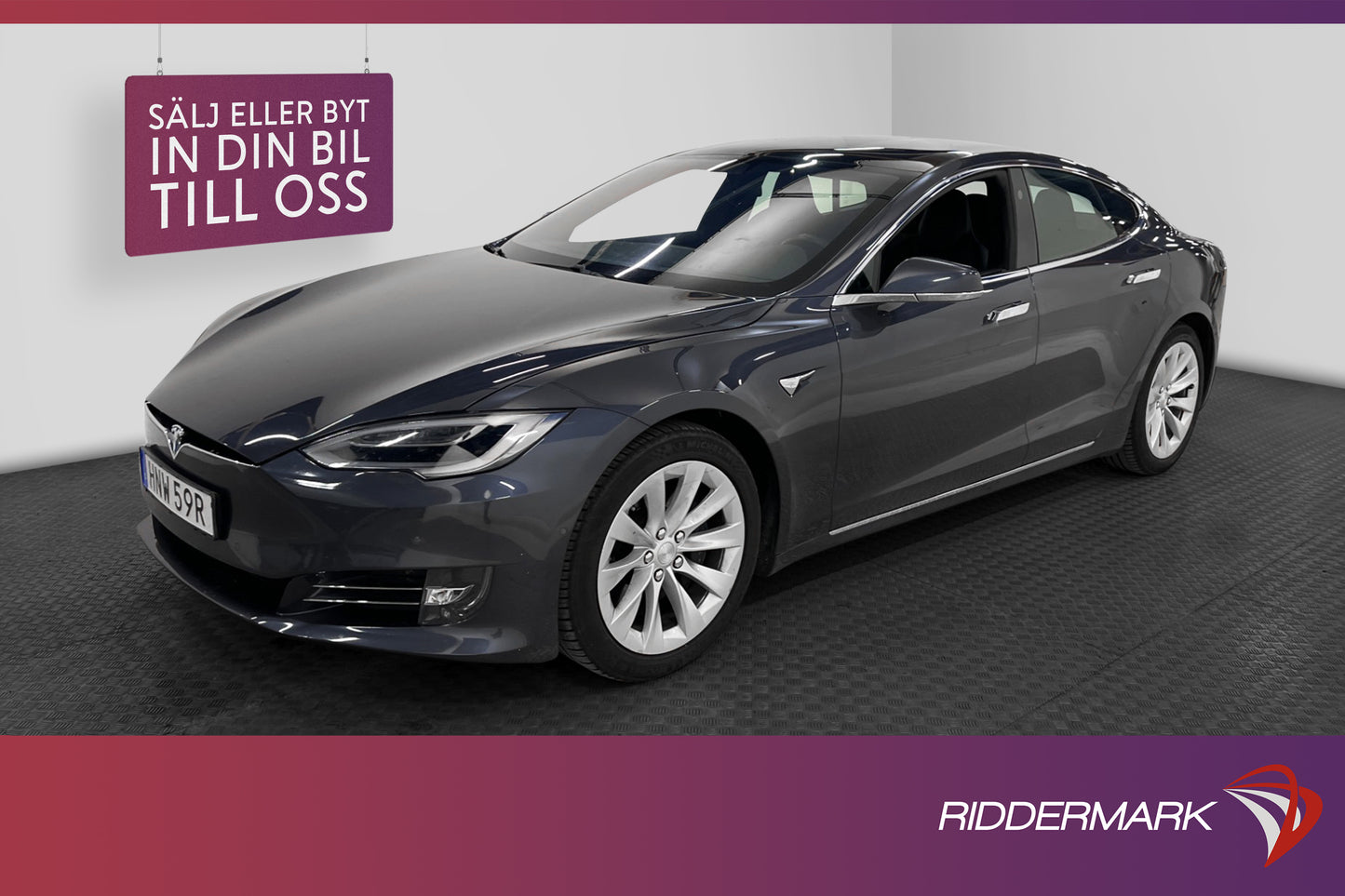 Tesla Model S 75D AWD 333hk Svensksåld Backkamera Rattvärme