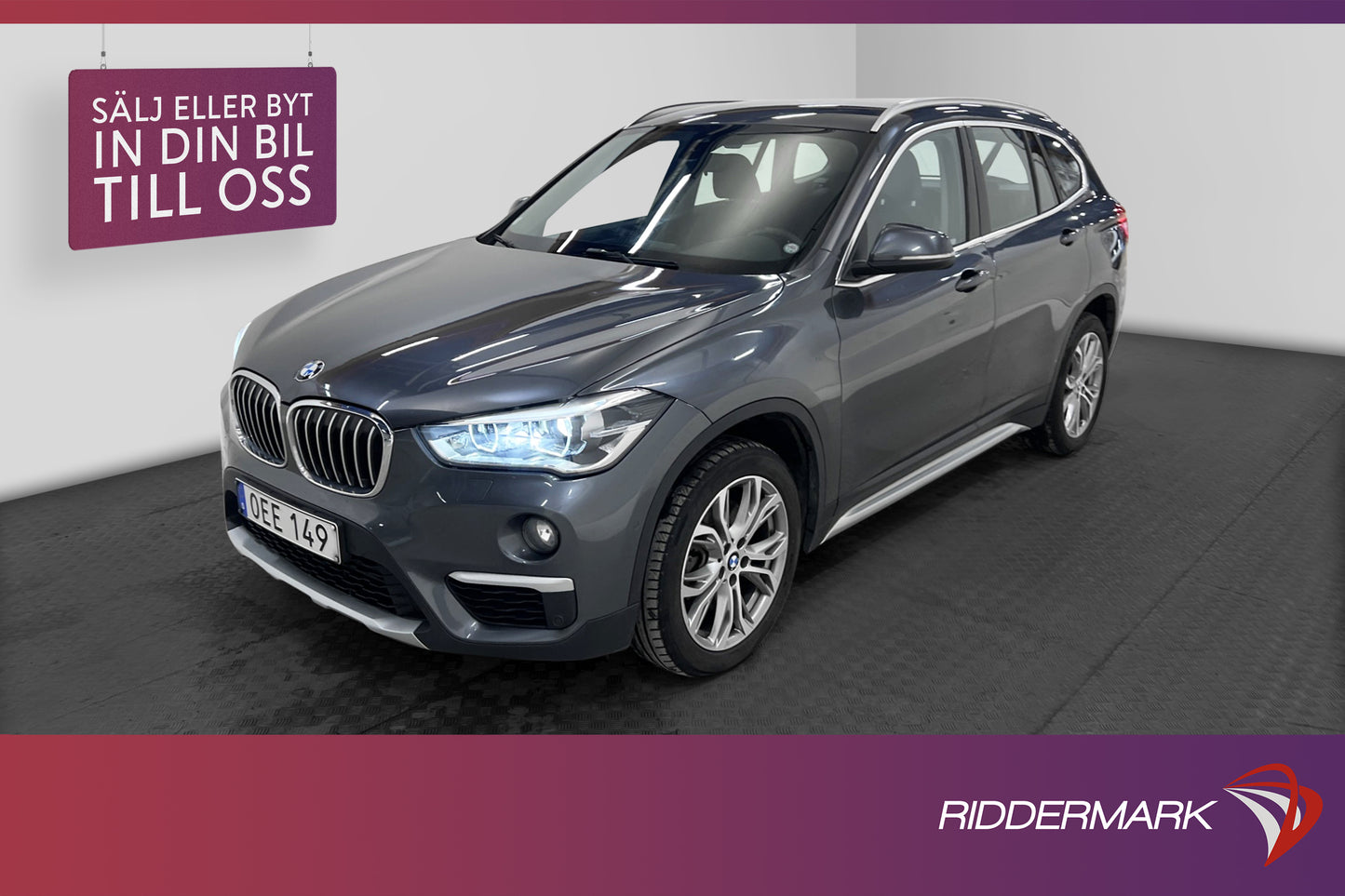 BMW X1 sDrive20d 190hk X-Line Kamera Skinn Rattvärme Välserv