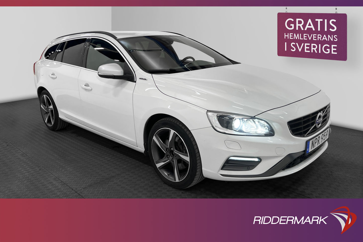 Volvo V60 D5 Plug-in AWD 231hk R-Design Drag Psensorer