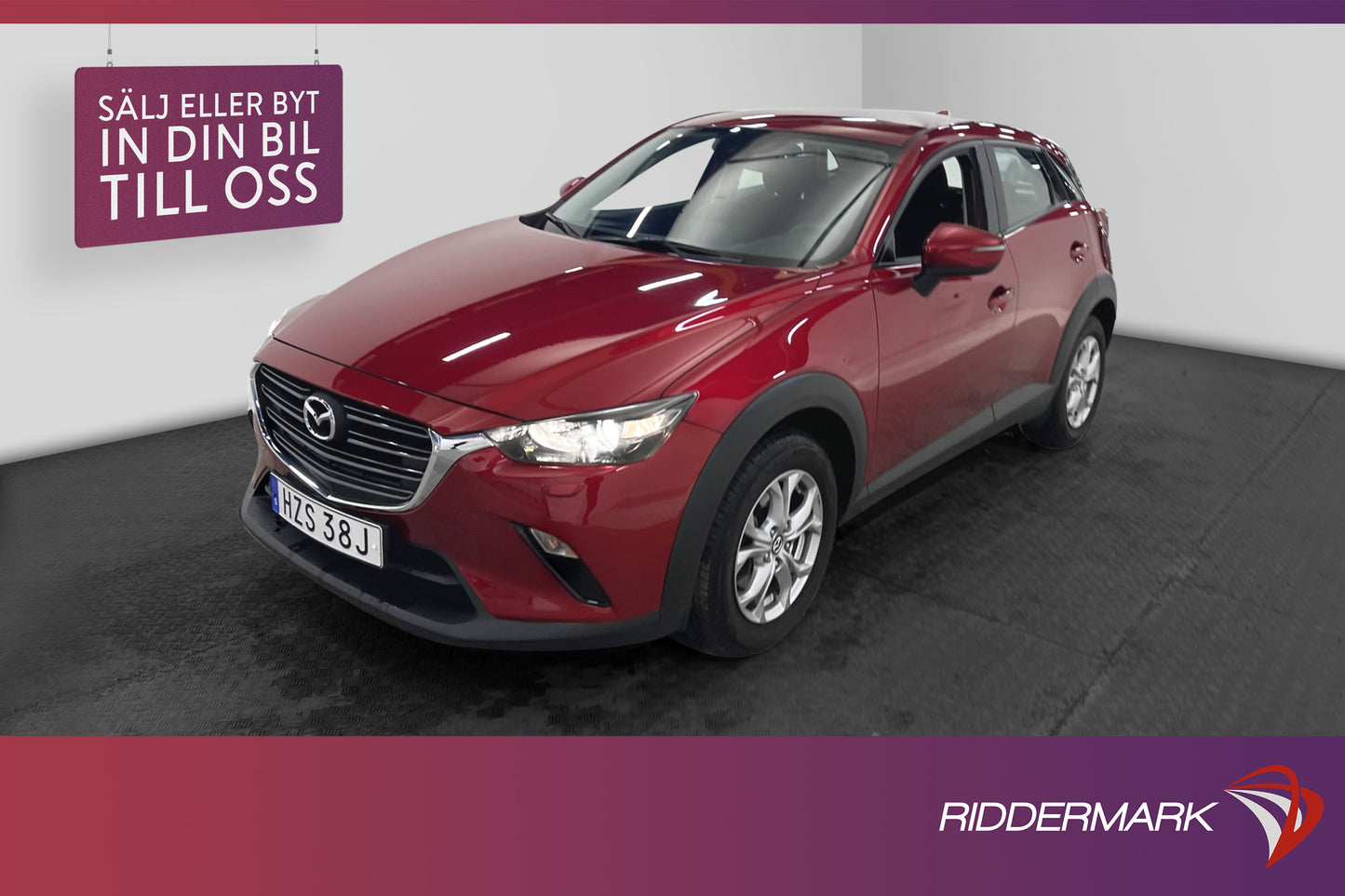 Mazda CX-3 2.0 SKYACTIV-G 121hk Core Drag Värmare Välservad