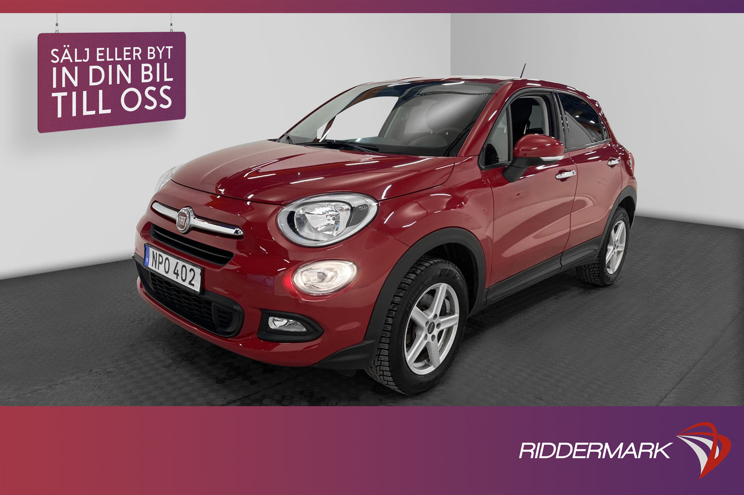 Fiat 500X 1.6 110hk Popstar CarPlay Sensorer Välservad