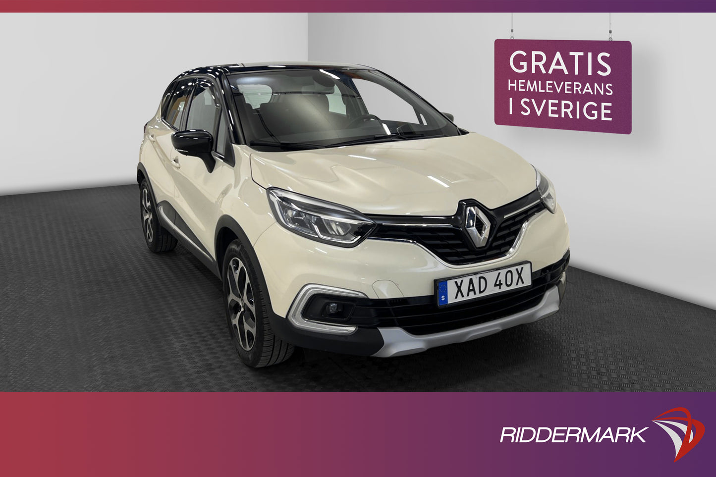 Renault Captur 0.9 TCe 90hk Värmare Kamera Navi Välservad