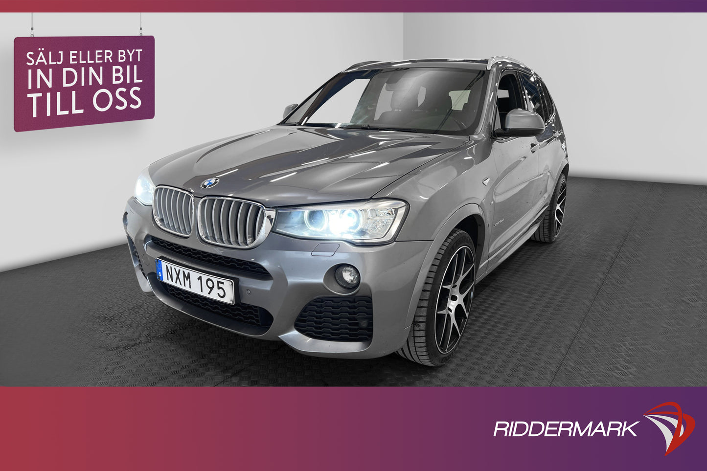 BMW X3 xDrive30d 258hk M-Sport HiFi B-Kamera Drag Halvskinn