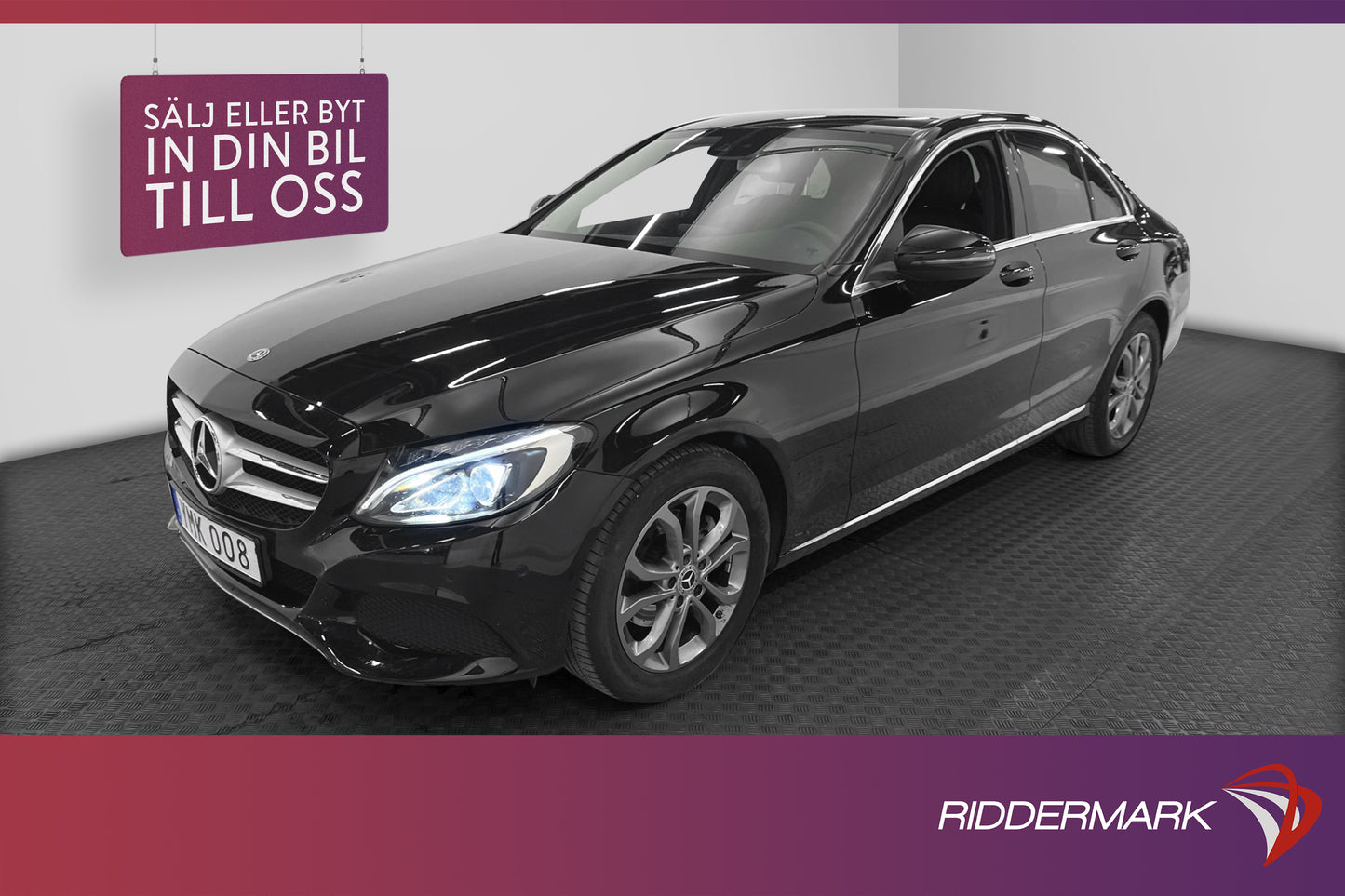 Mercedes-Benz C220d 170 hk P-sensorer Burmester LED Navi