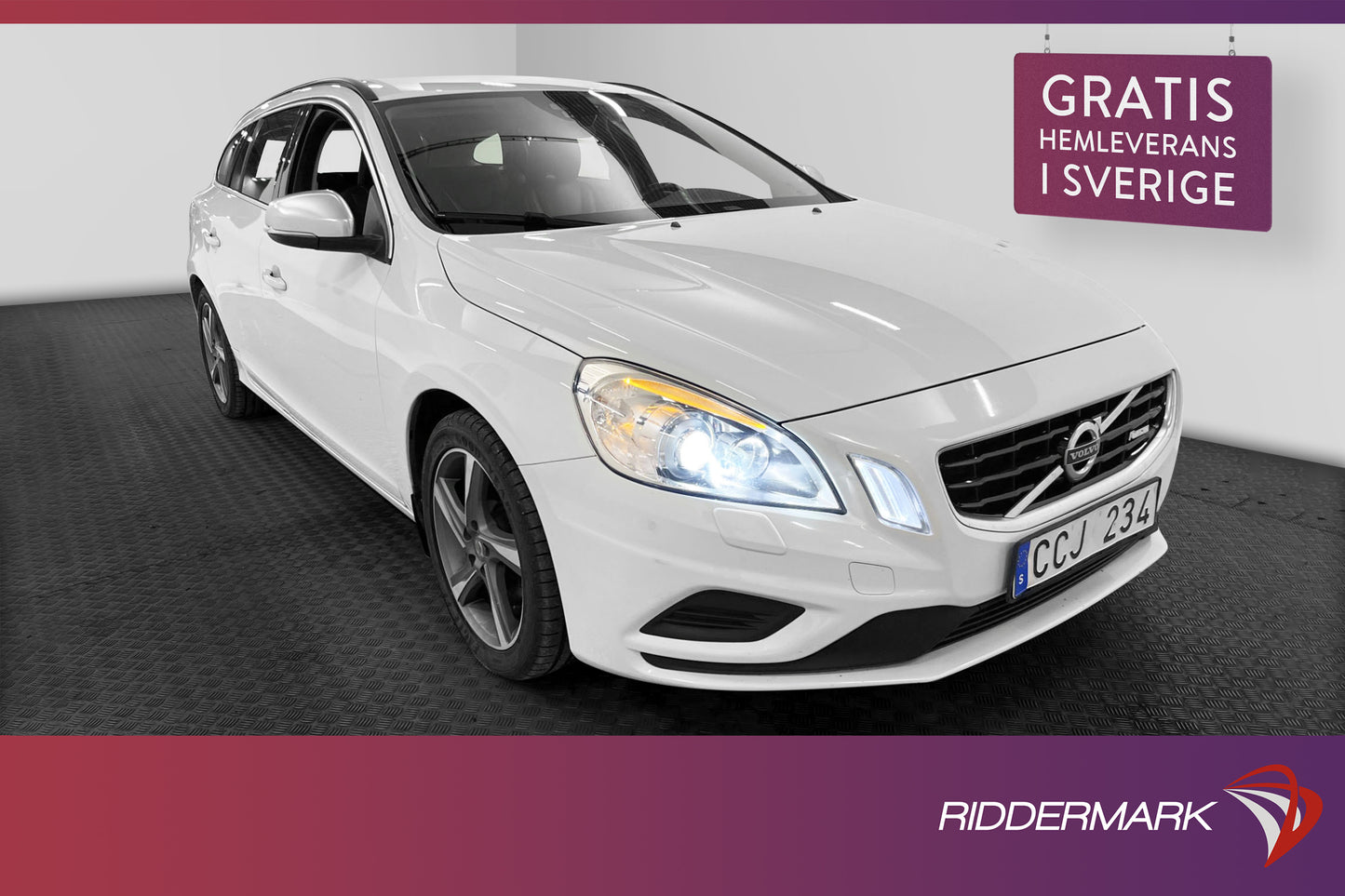 Volvo V60 D3 163hk R-Design D-värm Skinn Nyservad