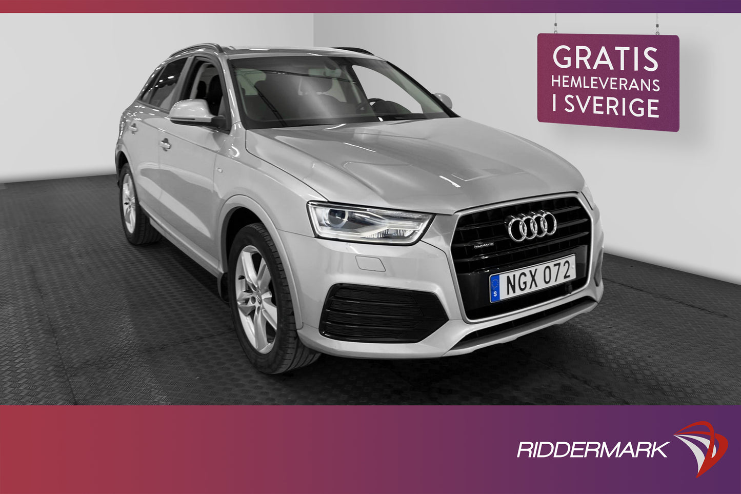 Audi Q3 2.0 TDI quattro S-line M-Värmare H-Skinn Drag