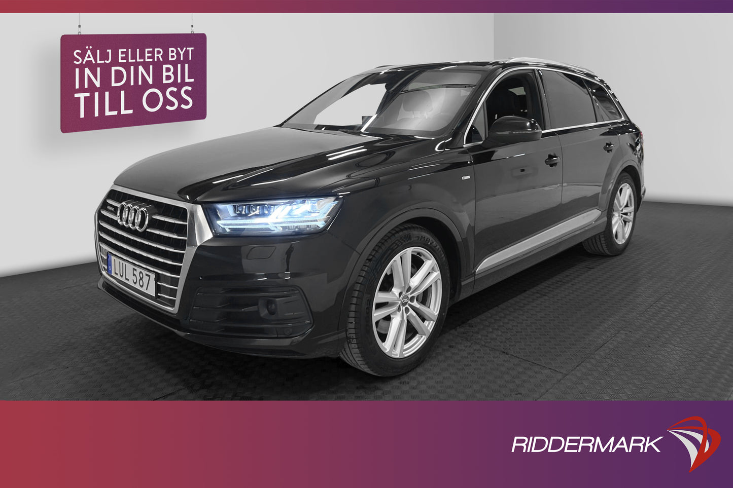 Audi Q7 3.0 TDI Q S-Line 7-Sits Pano BOSE Luftfj Mocka Drag