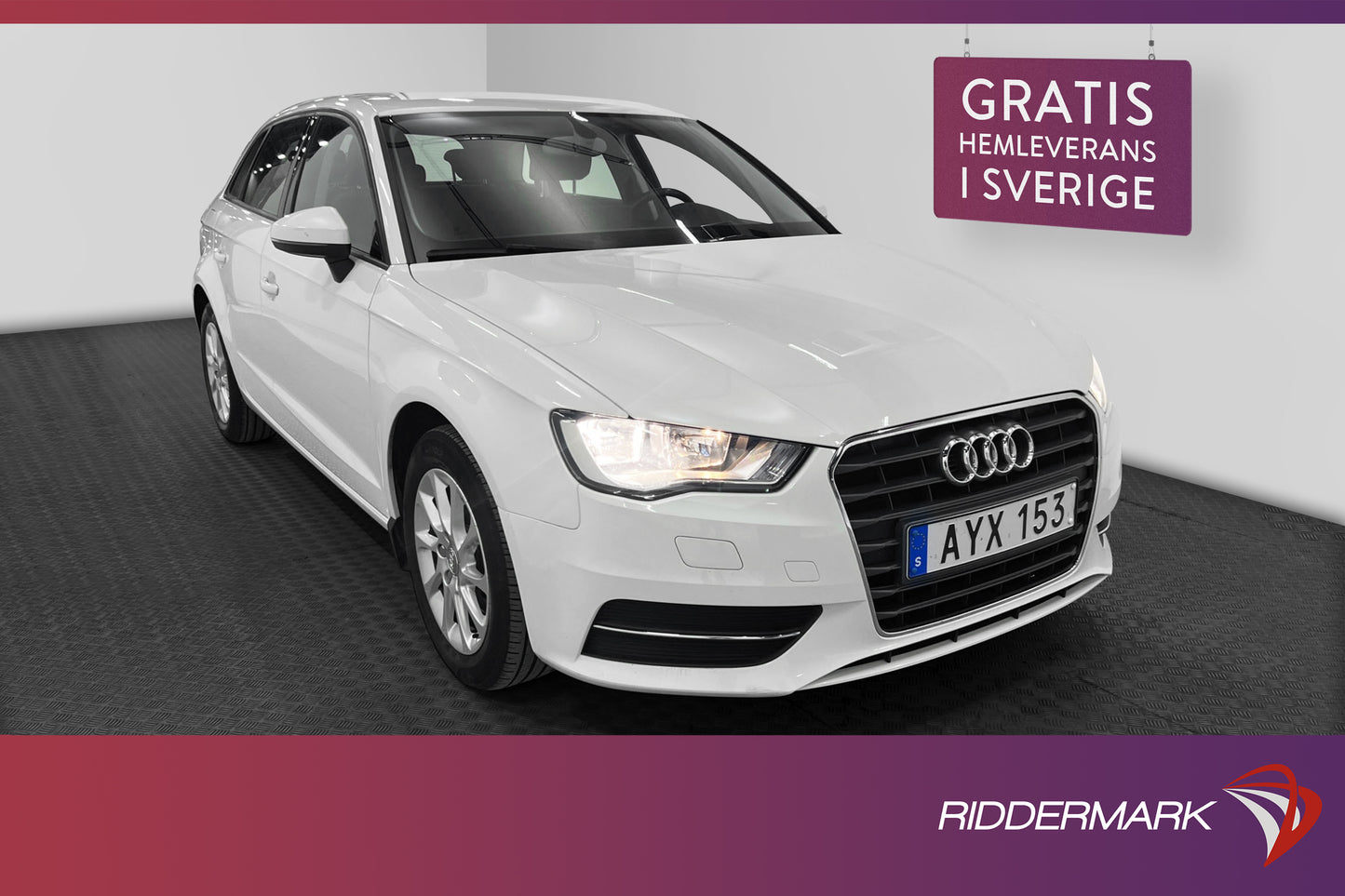 Audi A3 1.2 TFSI 105hk Attraction Nybesikt Nyserv 0.44L/mil