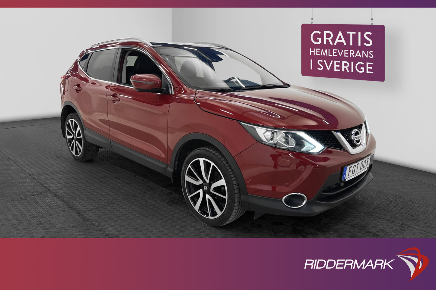 Nissan Qashqai 1.2 DIG-T 115hk Tekna M-Värmare Pano 360° GPS