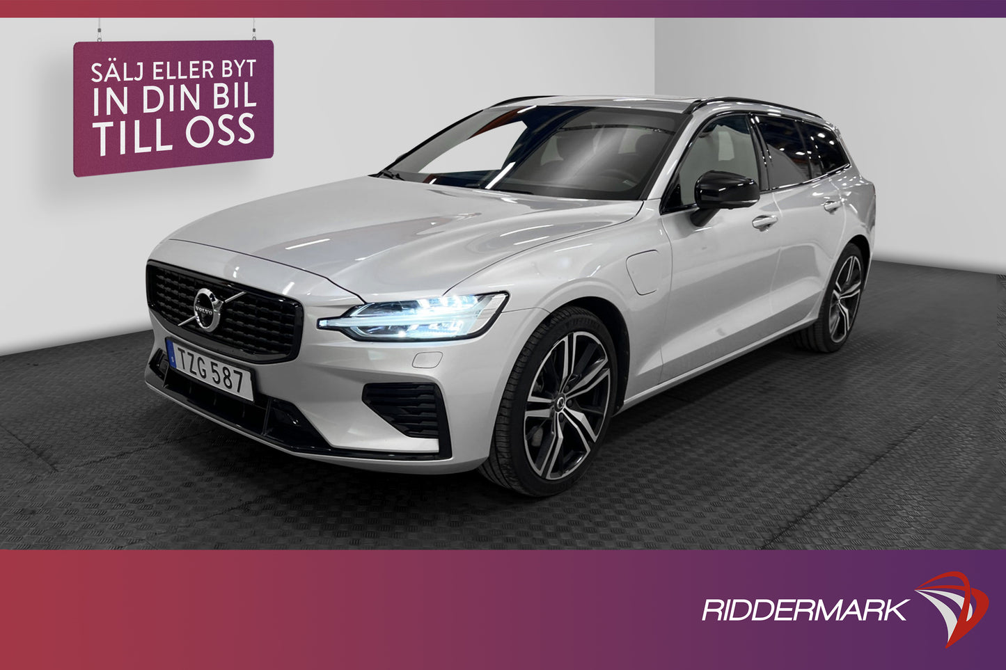 Volvo V60 T8 TwEn AWD Recharge 392hk R-Design Pano B&W 360°