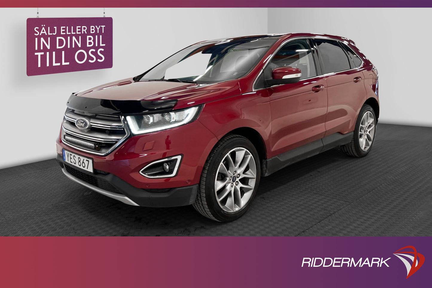 Ford Edge 2.0 TDCi Bi-Turbo AWD 210hk Pano Värmare Navi Drag