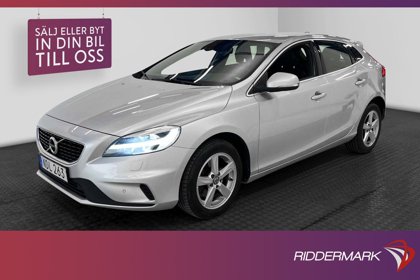 Volvo V40 T3 152hk R-Design D-Värm VOC 2 Brukare Välservad