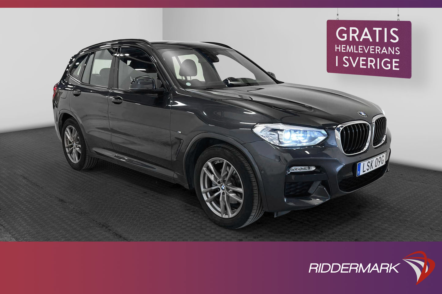 BMW X3 xDrive20d 190hk M Sport B-Kamera Navi Drag 0.55L/Mil