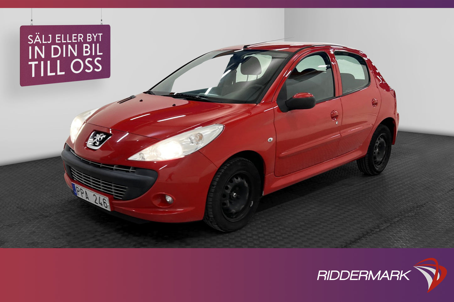 Peugeot 206+ 5-dörrars 1.4 75hk Låg Skatt Välservad 0,6l/mil