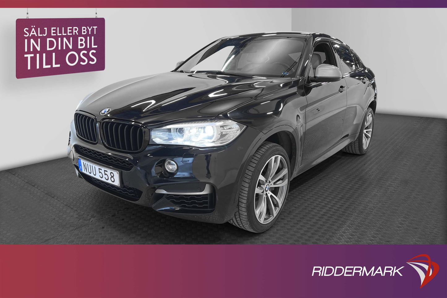 BMW X6 M50d 381hk xDrive M-Sport D-Värm Skinn HiFi B-Kamera