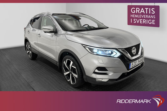 Nissan Qashqai 1.3 160hk Tekna Pano Navi 360° Halvskinn