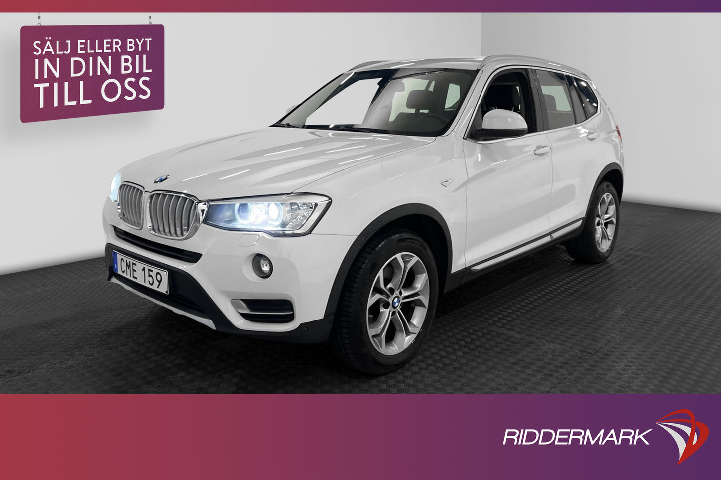 BMW X3 xDrive20d 190hk X-Line Skinn Drag Välservad 0,49l/mil