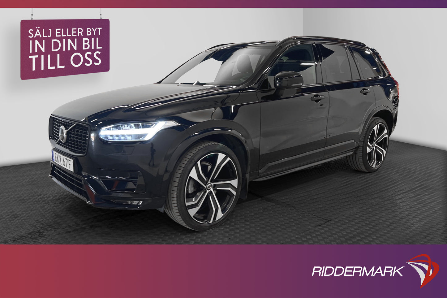 Volvo XC90 B5 235hk AWD R-Design B&W Pano Skinn 7-sits