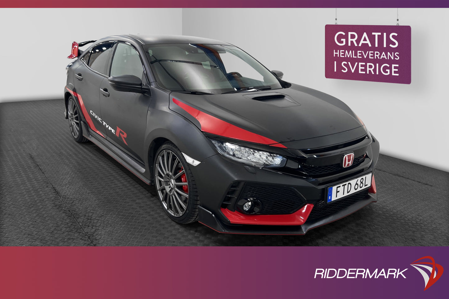 Honda Civic TYpe R 2.0 VTEC 320hk Brembo Kamera Navi Välserv