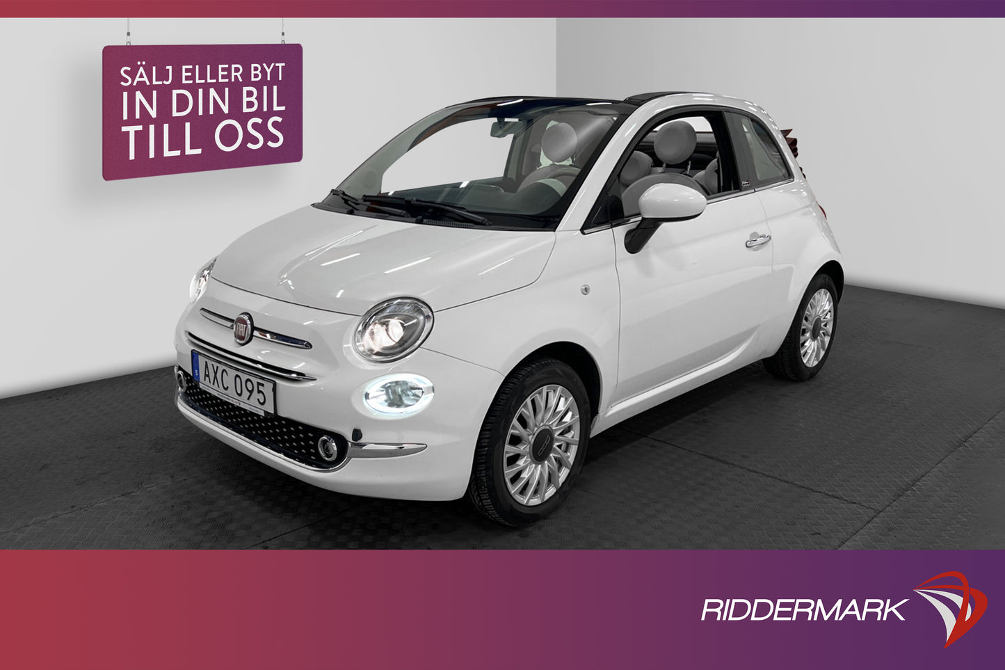 Fiat 500C 1.2 8V 69hk Lounge Värmare Sensorer  0.49L/mil