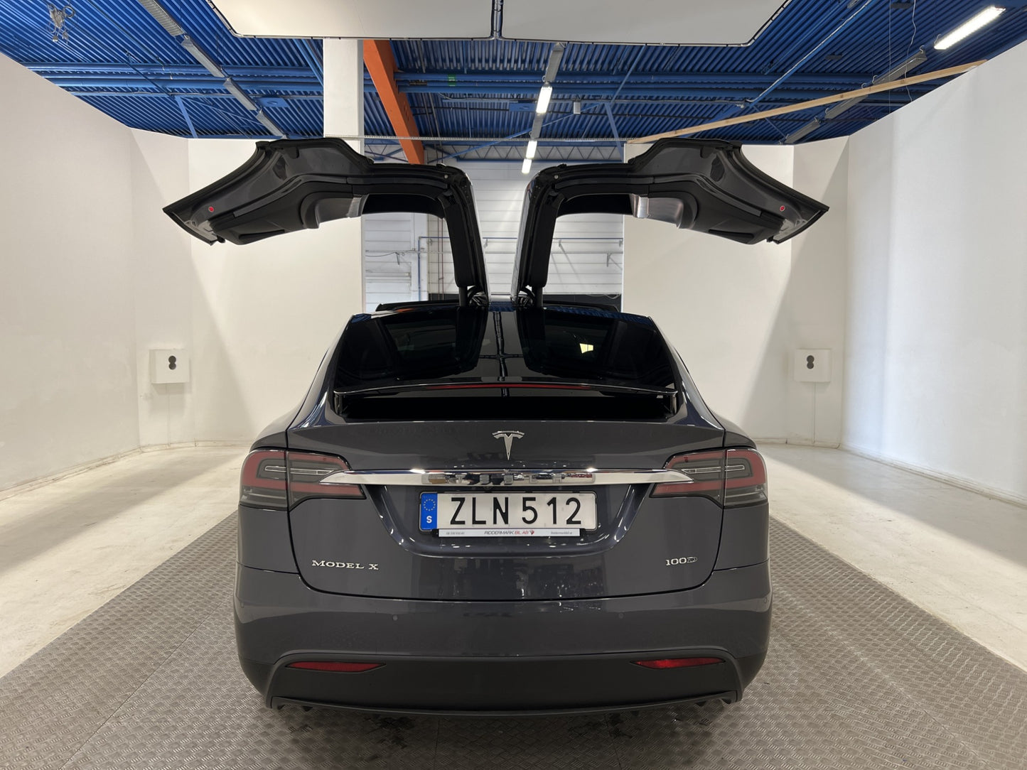 Tesla Model X 100D AWD 423hk 7-sits Luftfjädr Uppgraderad AP