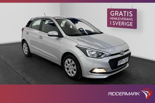 Hyundai i20 5-dörrar 1.2 84hk Comfort En-brukare Välservad