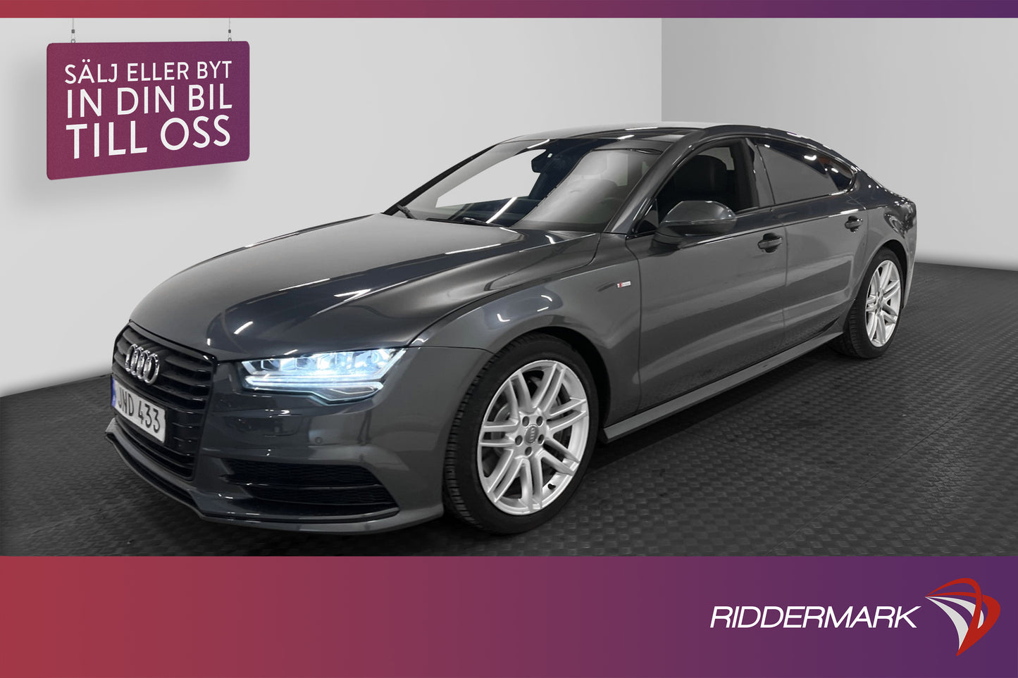 Audi A7 Quattro 3.0 TDI 313hk S-Line D-värm Kamera Navi