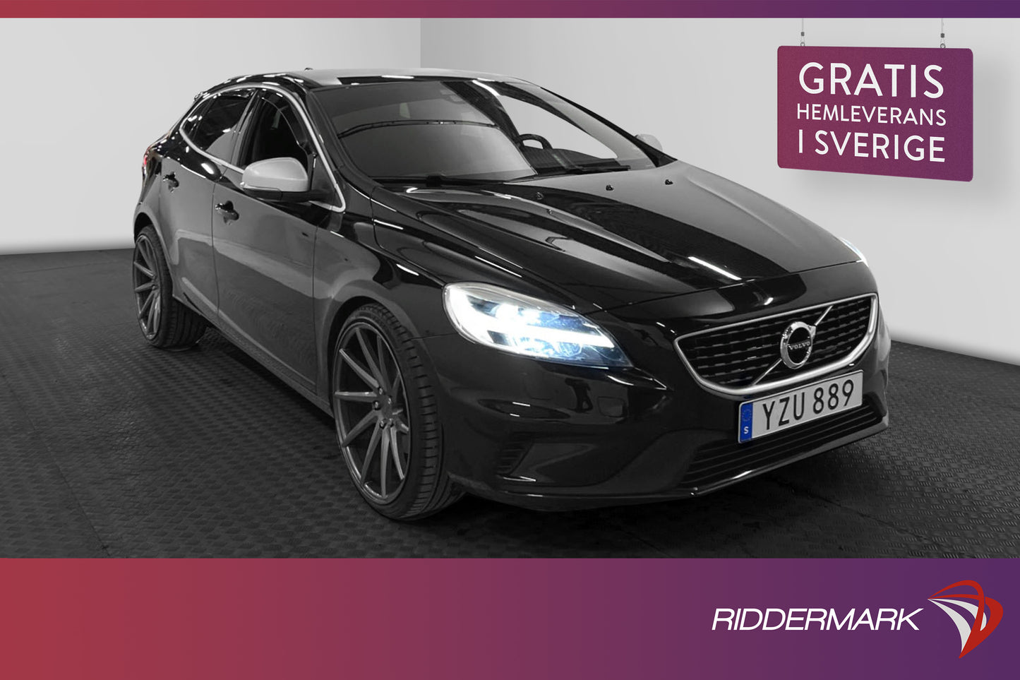 Volvo V40 T3 R-Design VOC Värmare Skinn/Alcantara Välservad