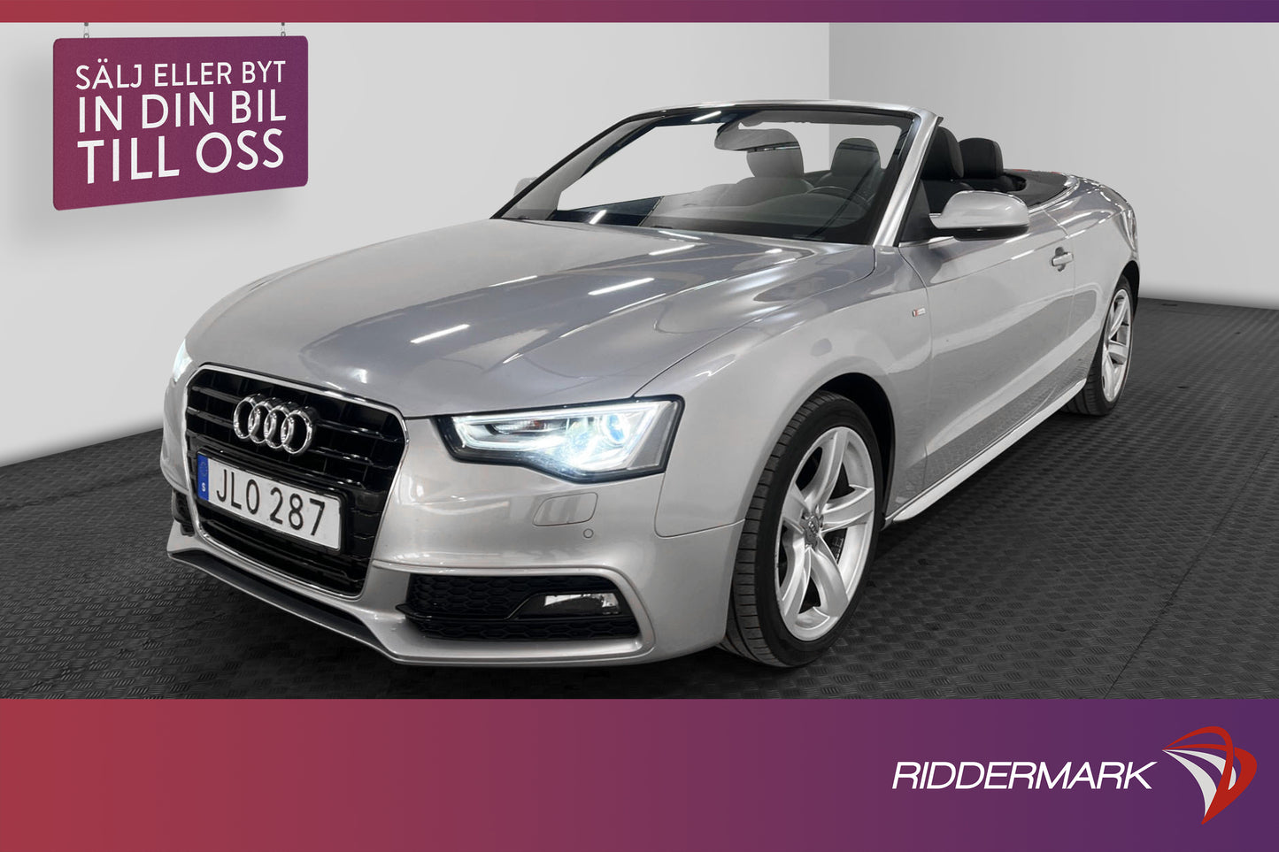 Audi A5 Cabriolet 3.0 TDI Quattro 218hk S-line Navi Skinn