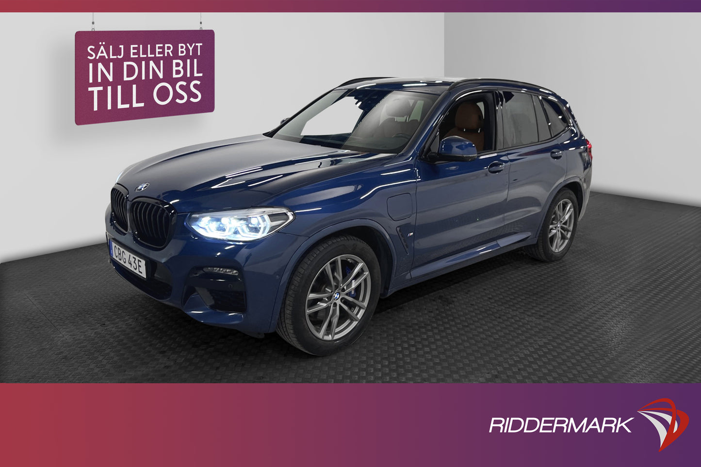 BMW X3 xDrive30e 292hk M Sport Pano HUD 360° H/K Skinn MOMS