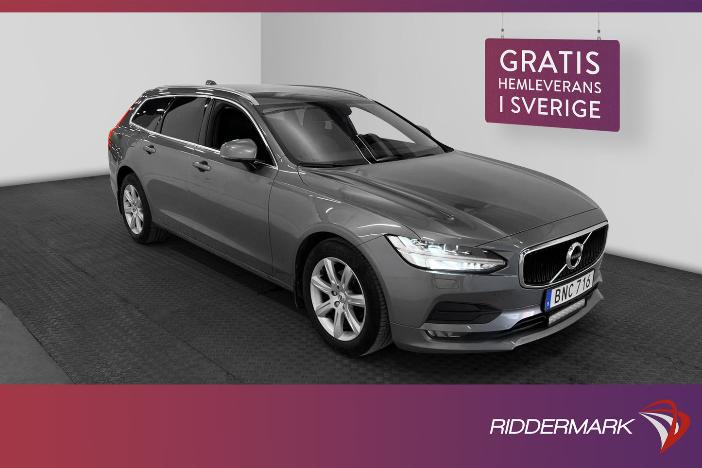 Volvo V90 D4 AWD 190hk Advanced VOC Värm Kamera Drag Skinn