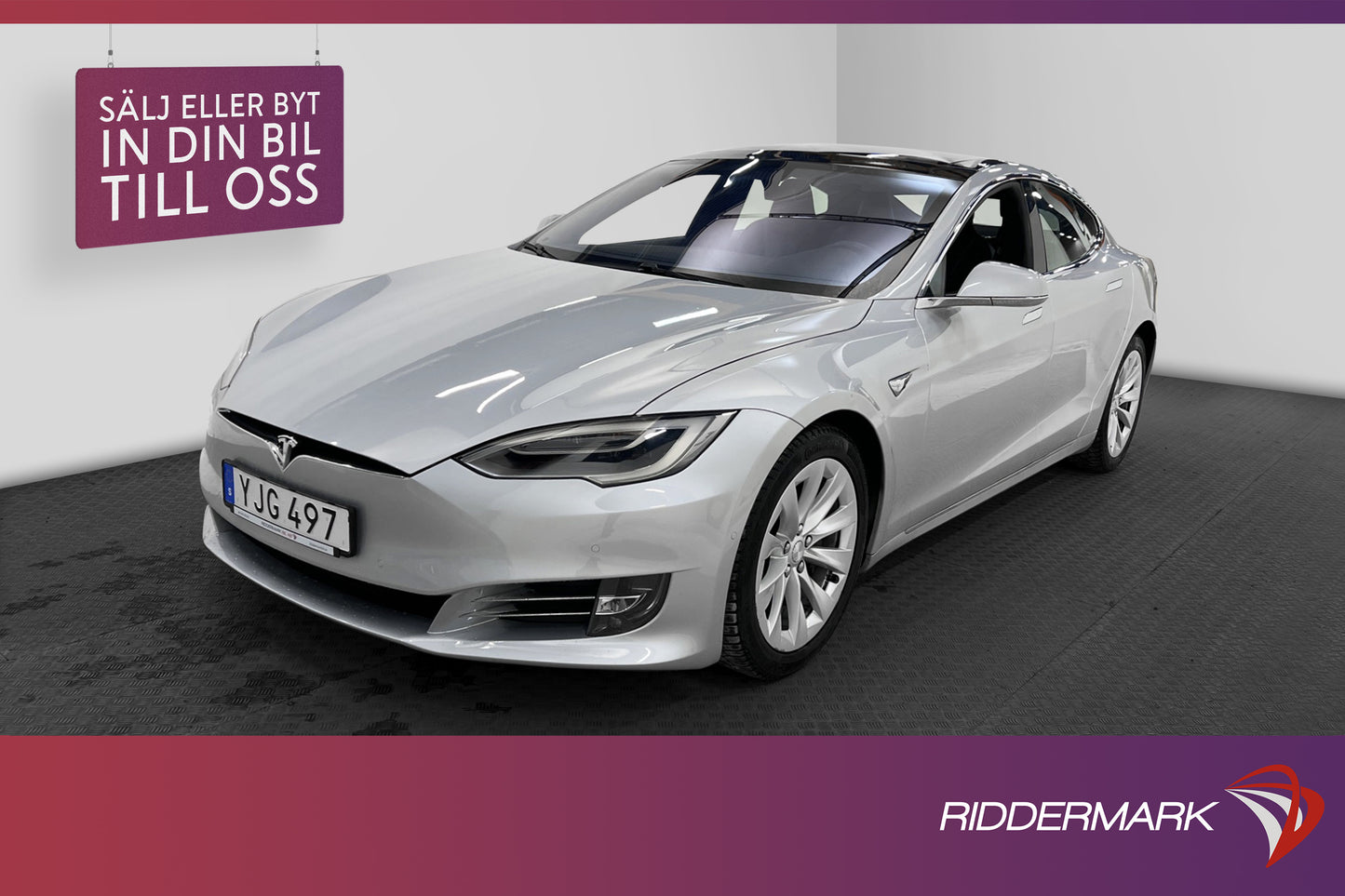 Tesla Model S 75D AWD 333hk Svensksåld Panorama Skinn