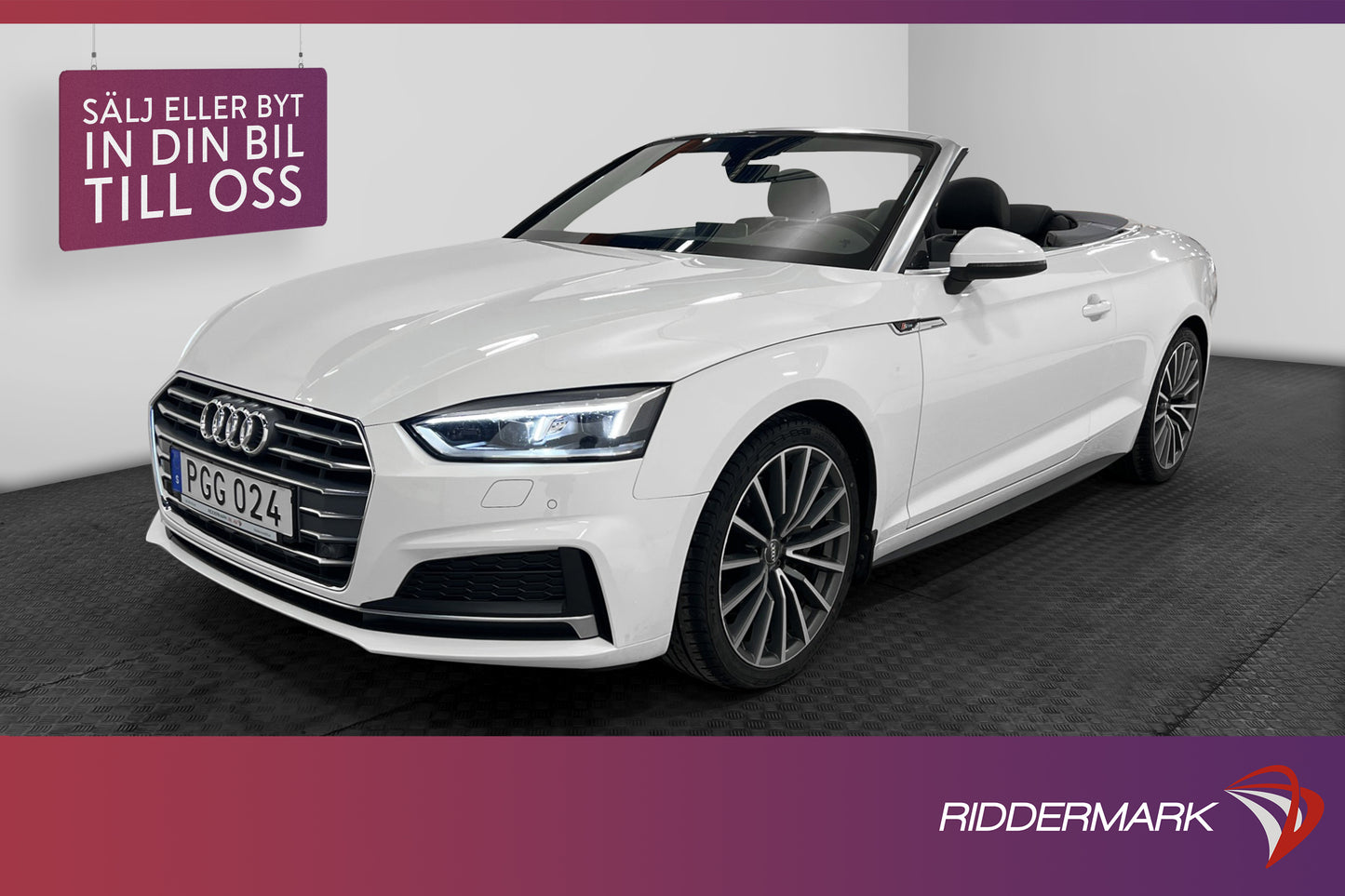 Audi A5 Cabriolet 2.0 TFSI Q S-line Värmare Cockpit B&O Drag