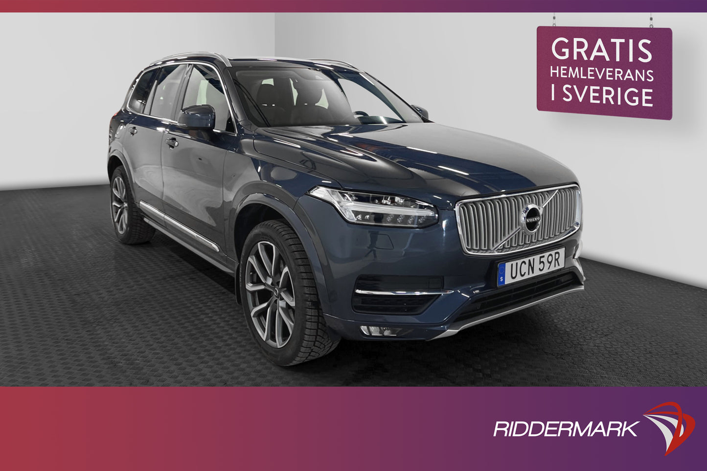 Volvo XC90 T5 250hk AWD Inscription P-Värm VOC B-Kam 7-Sits