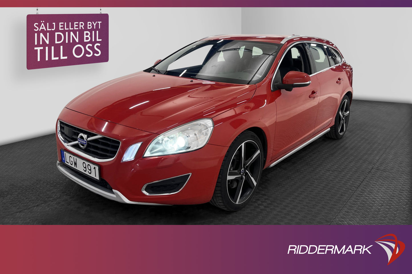 Volvo V60 D5 205hk AWD Summum D-värm VOC BLIS Navi Drag