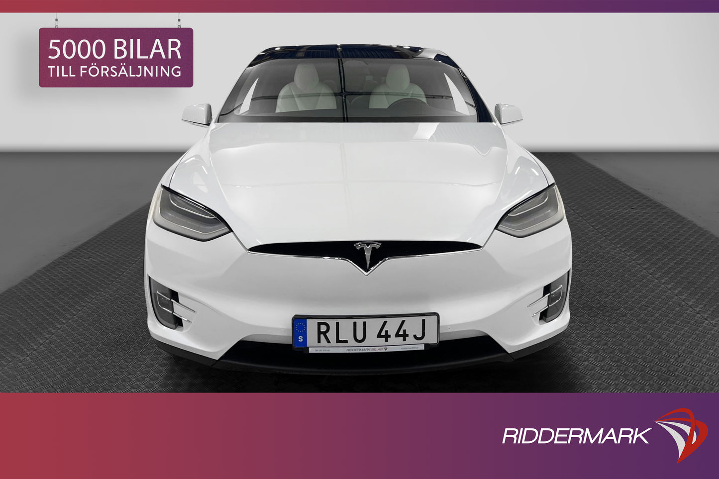 Tesla Model X Long Range 423hk 6-sits Sv.Såld Autopilot Drag