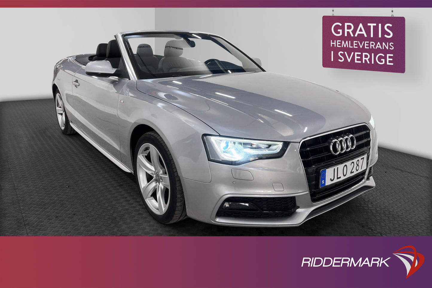 Audi A5 Cabriolet 3.0 TDI Quattro 218hk S-line Navi Skinn