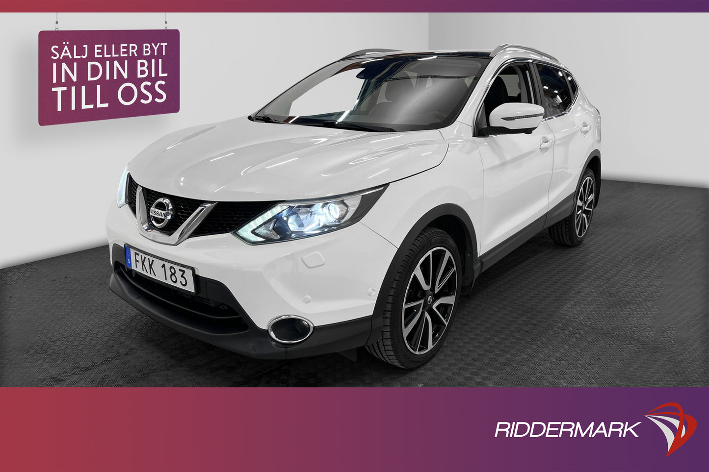 Nissan Qashqai 1.6 dCi 130hk Tekna Pano 360º Kamera Navi