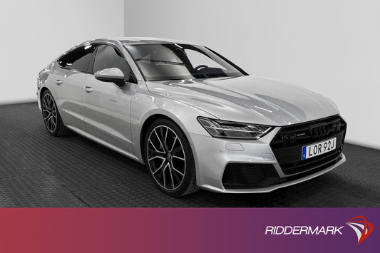 Audi A7 Sportback 45 TFSI 265hk S-Line B&O Drag 21" Värmare