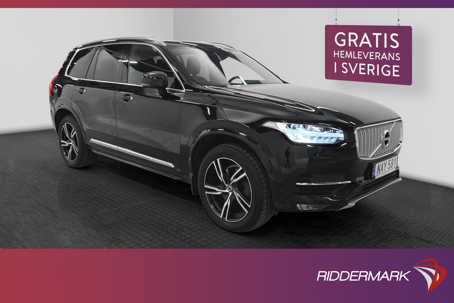 Volvo XC90 D5 AWD Inscription VOC 7-sits HUD Kamera Drag