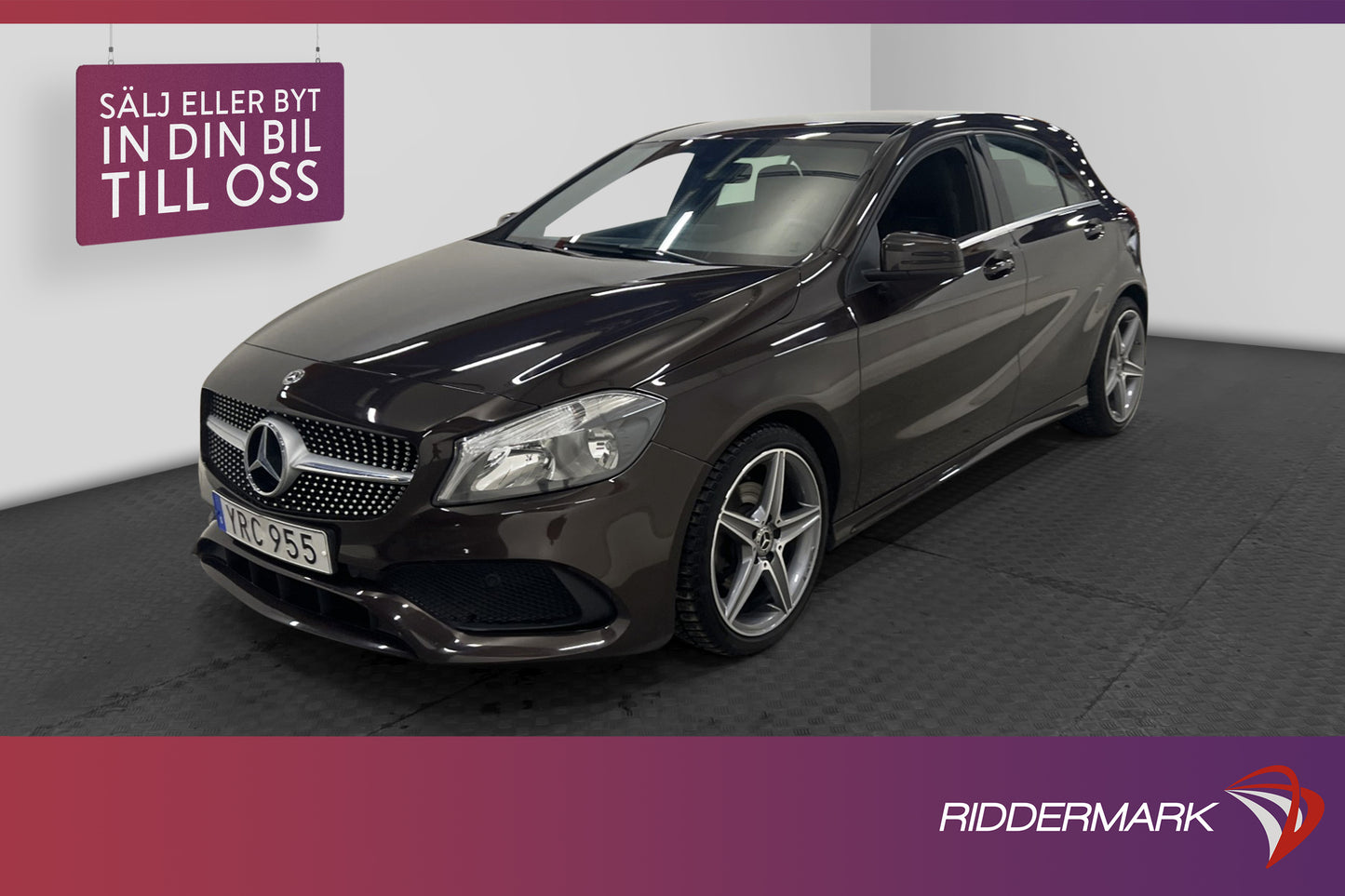 Mercedes-Benz A 180 122hk AMG Skinn Kamera Carplay Keyless