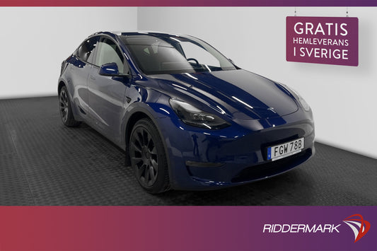 Tesla Model Y Long Range AWD 345hk Pano Sv.Såld AP Drag MOMS