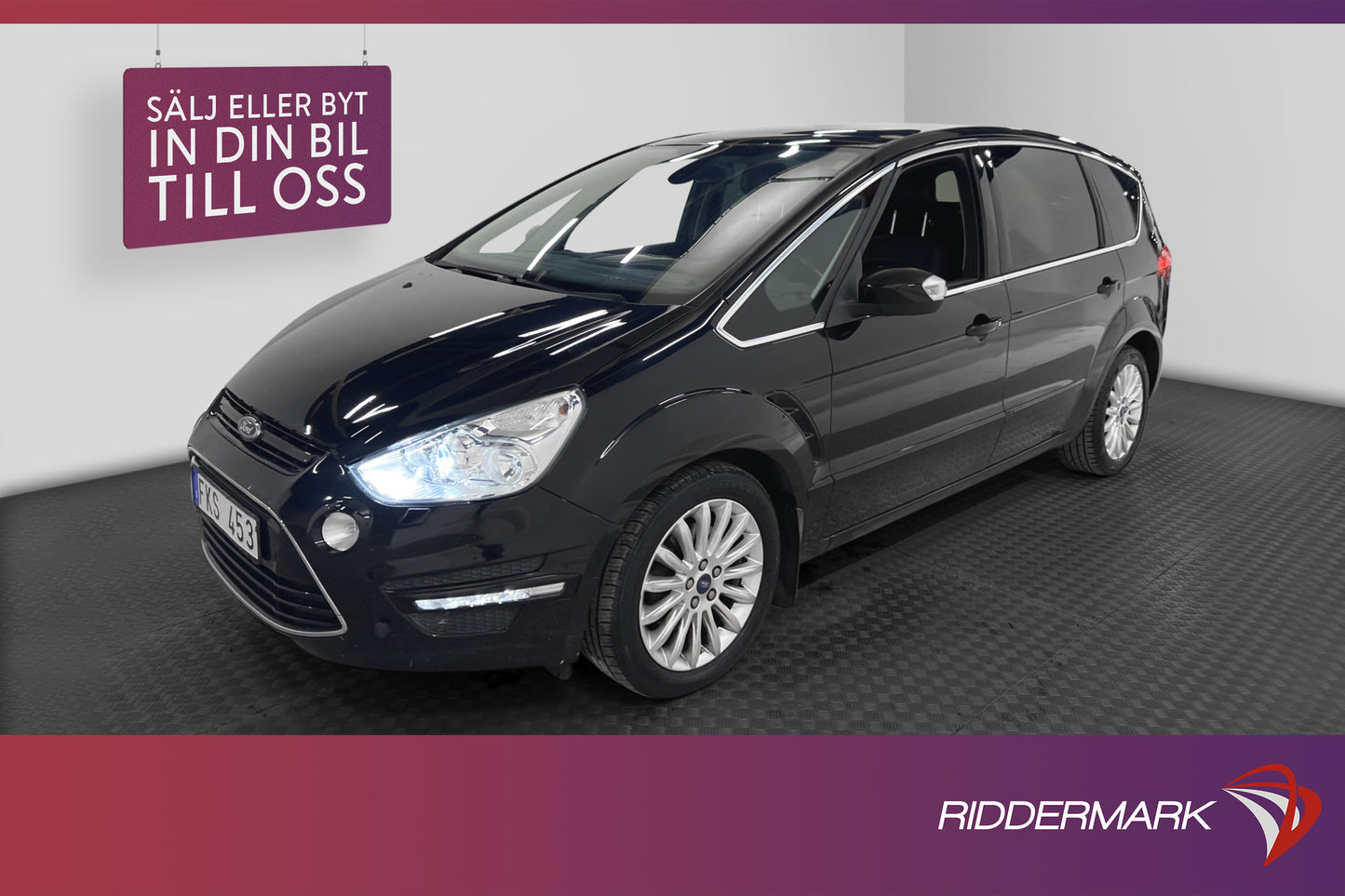 Ford S-Max 2.0 TDC 140hk D-värm M-värm Pano Halvskinn 7-Sits