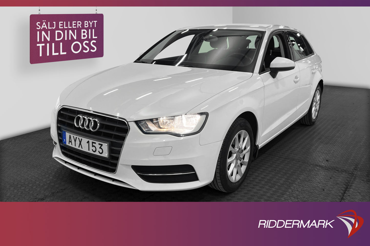 Audi A3 1.2 TFSI 105hk Attraction Nybesikt Nyserv 0.44L/mil