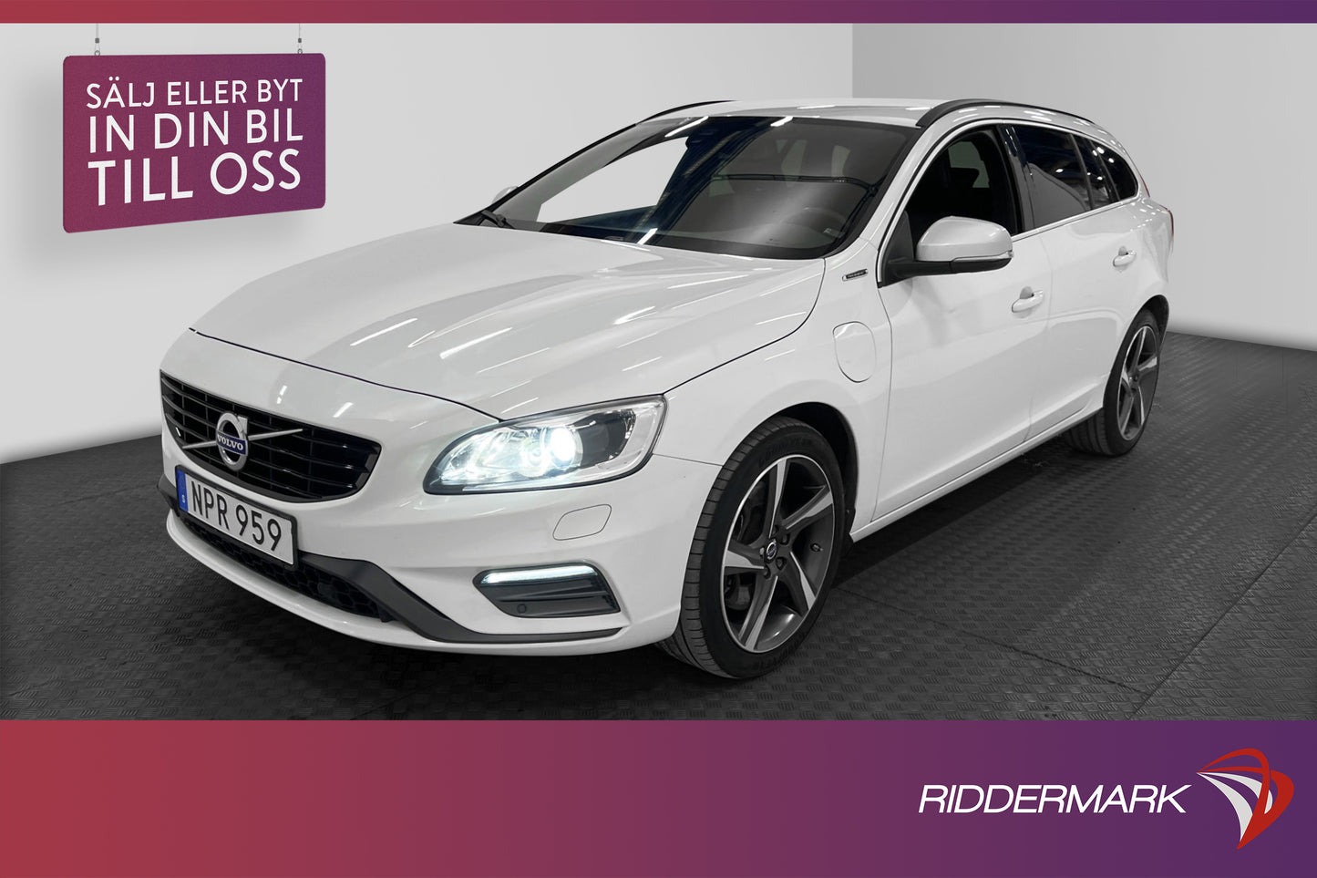 Volvo V60 D5 Plug-in AWD 231hk R-Design Drag Psensorer