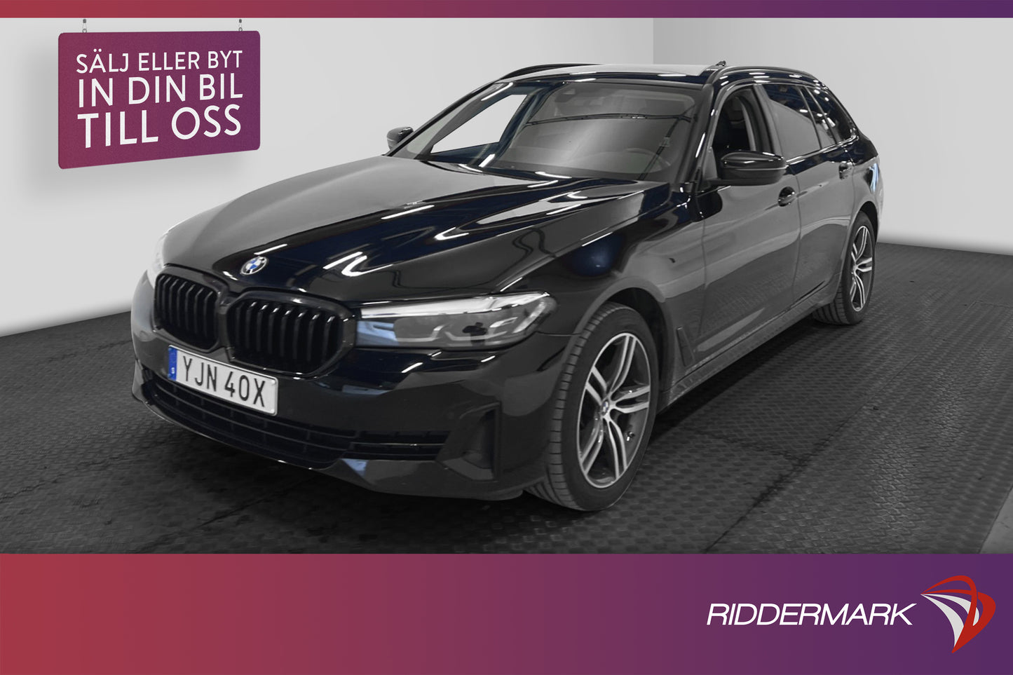 BMW 520d xDrive Touring 190hk D-Värm Navi Skinn Kamera Drag