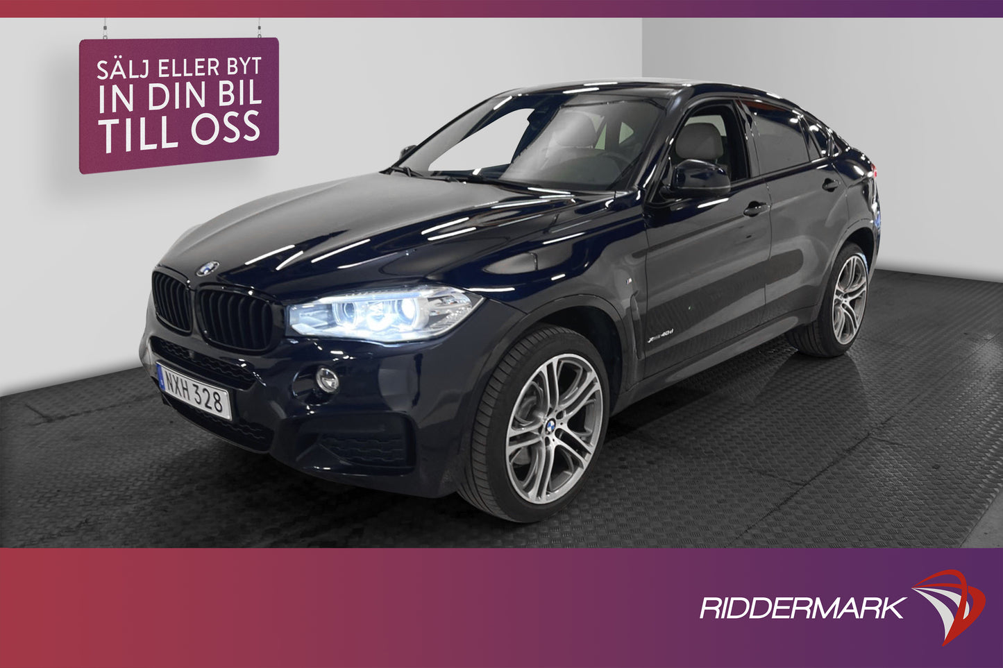 BMW X6 40d xDrive 313hk  M Sport H&K Navi D-värm Taklucka