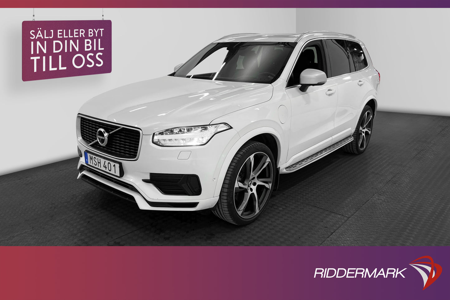 Volvo XC90 T8 AWD R-Design 7-sits D-värm VOC HuD B&W 360°