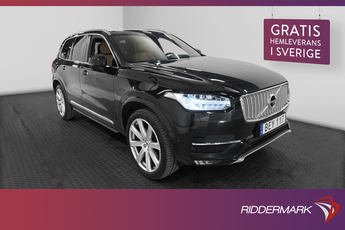 Volvo XC90 D5 AWD 225hk 7sits Inscription B&W Pano Drag 360°